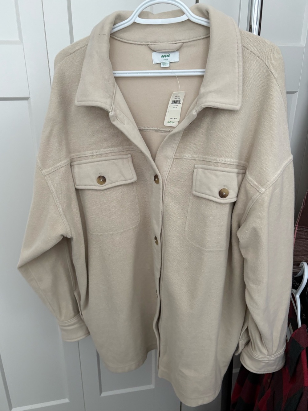 Aerie Shacket with Button Front